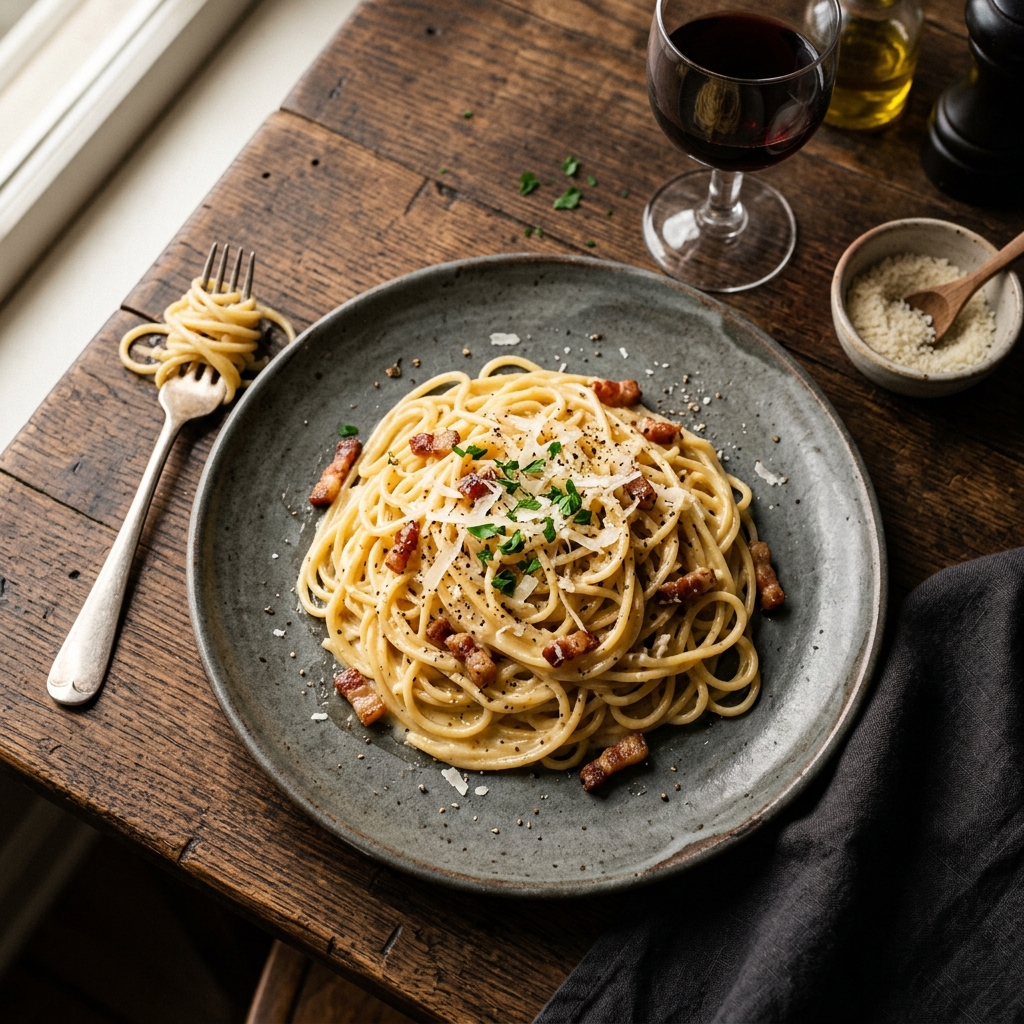 สปาเก็ตตี้ คาโบนาร่า (Spaghetti Carbonara)